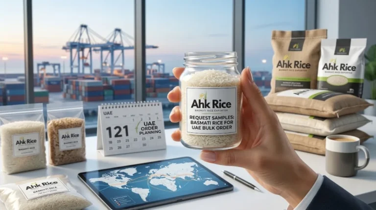 Request Basmati Rice Samples from AHK Rice Before Your UAE Bulk Order
