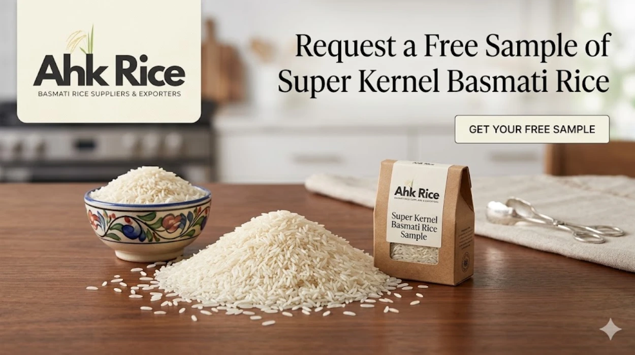 Request a Free Sample of Super Kernel Basmati Rice