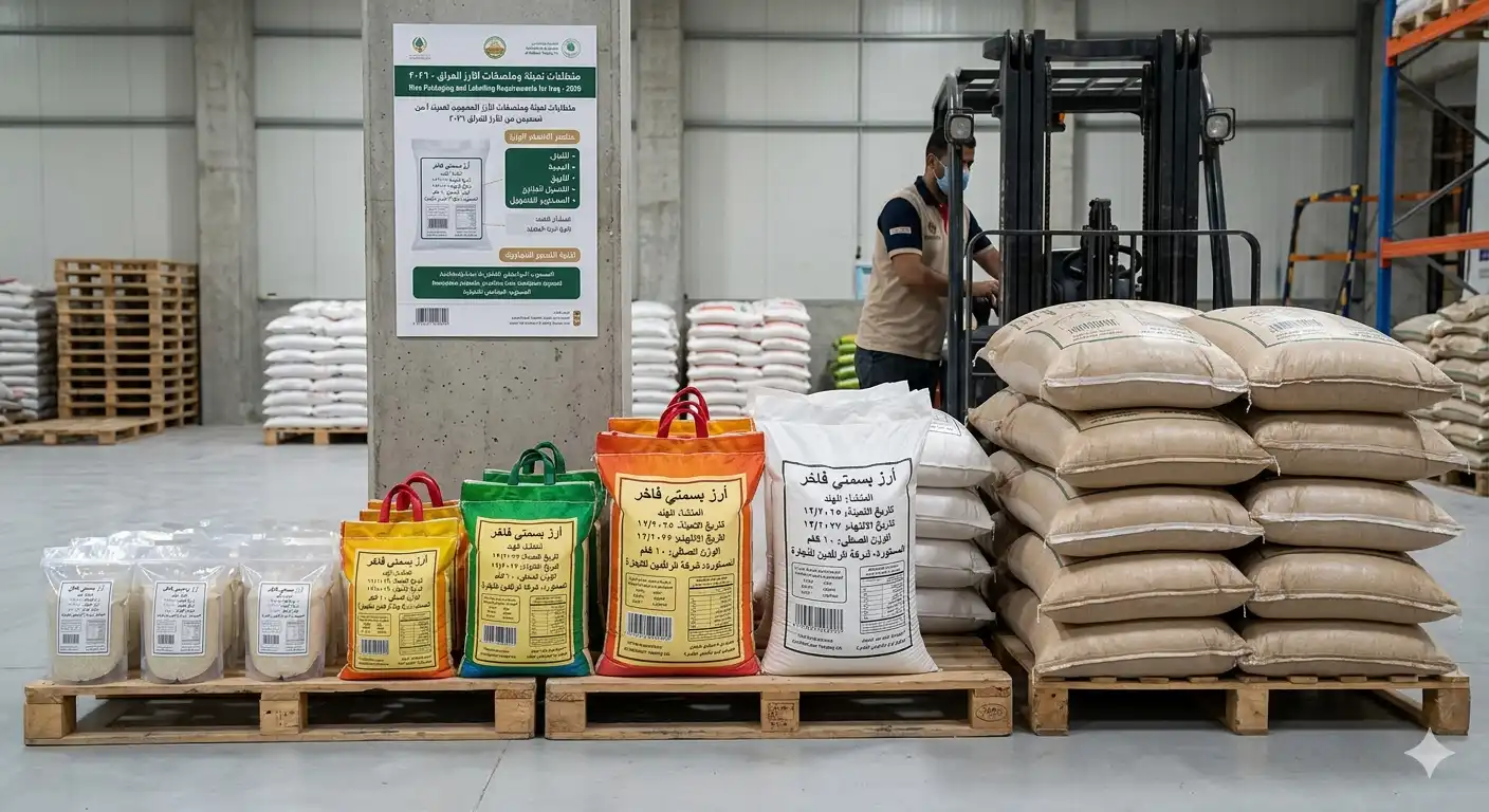 Rice Packaging Sizes and Arabic Labelling Requirements for Iraq in 2026