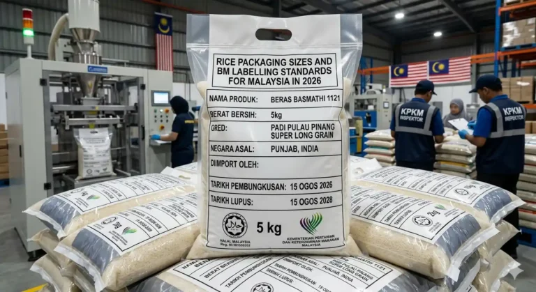 Rice Packaging Sizes and BM Labelling Standards for Malaysia in 2026