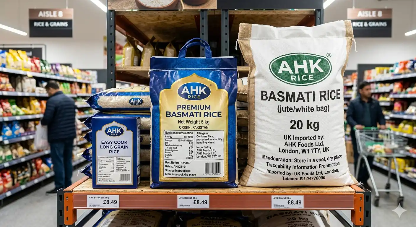 Rice Packaging Sizes and FSA Labelling Requirements for UK Market 2026