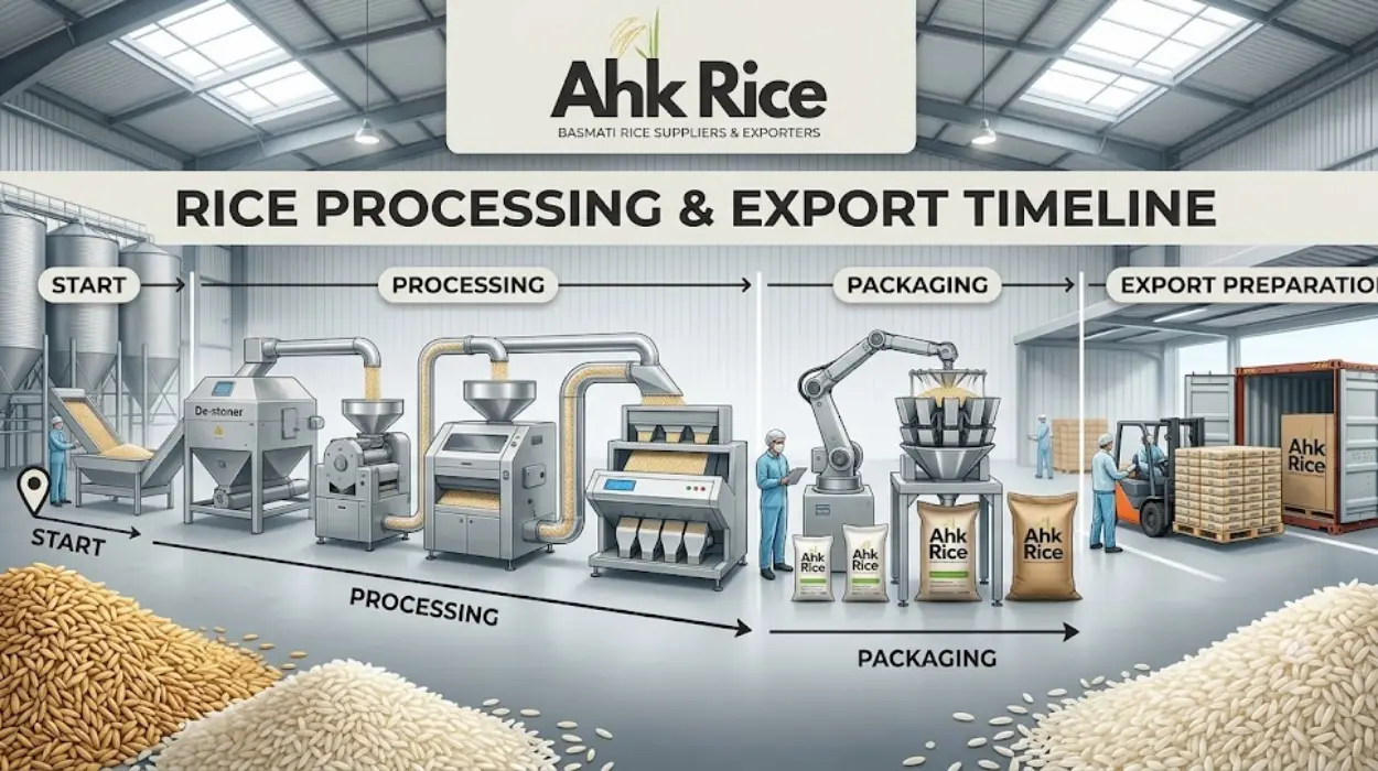 Rice Processing, Packaging and Export Preparation Timeline Explained