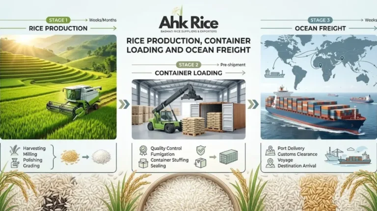 Rice Production, Container Loading and Ocean Freight Timeline Guide