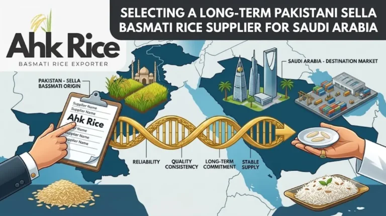 Selecting a Long-Term Pakistani Sella Basmati Rice Supplier for Saudi Arabia