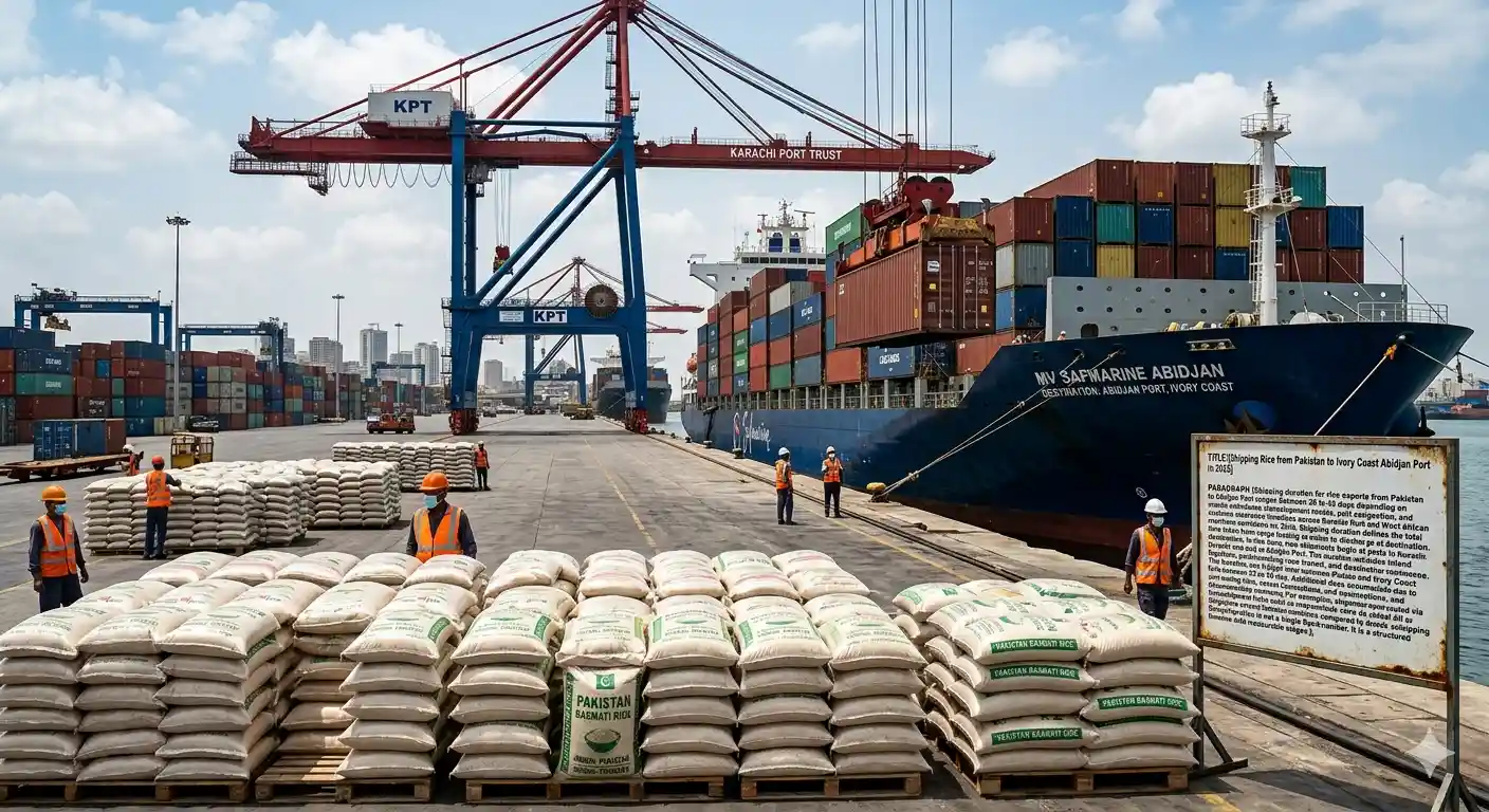 Shipping Rice from Pakistan to Ivory Coast Abidjan Port in 2026