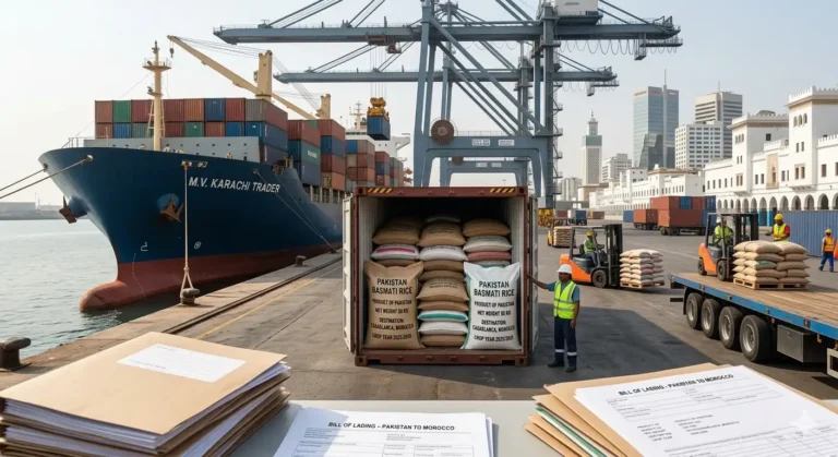 Shipping Rice from Pakistan to Morocco Casablanca Port in 2026