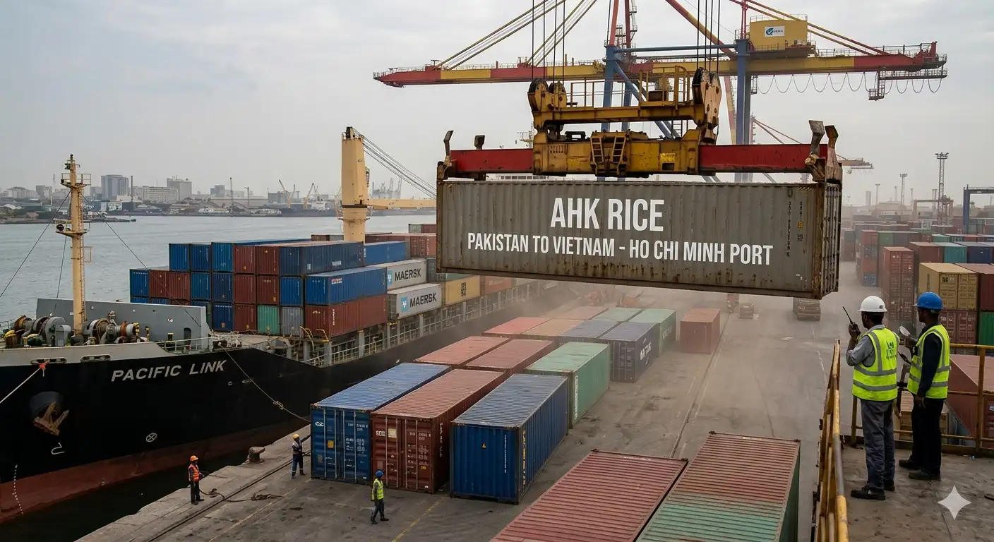 Shipping Rice from Pakistan to Vietnam Ho Chi Minh Port in 2026