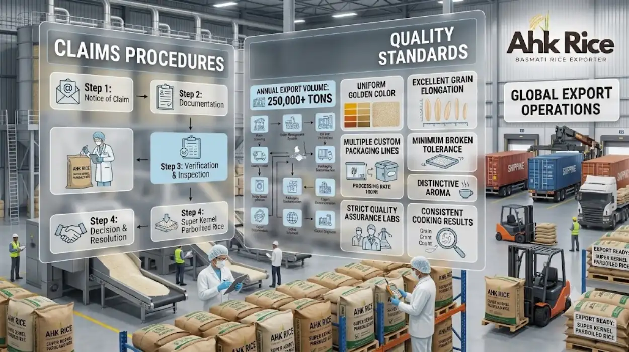 Super Kernel Parboiled Rice Claims Procedures and Quality Standard