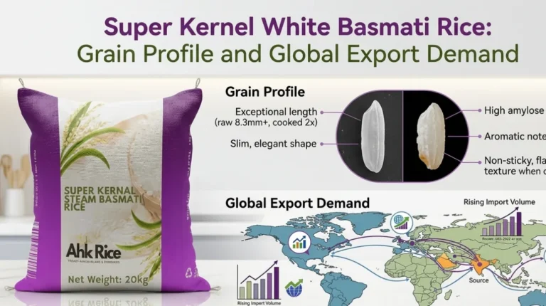 Super Kernel White Basmati Rice: Grain Profile and Global Export Demand