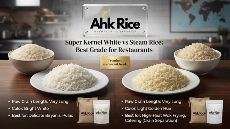 Super Kernel White vs Steam Rice Best Grade for Restaurants