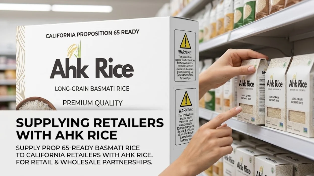 Supply Prop 65-Ready Basmati Rice to California Retailers with AHK Rice