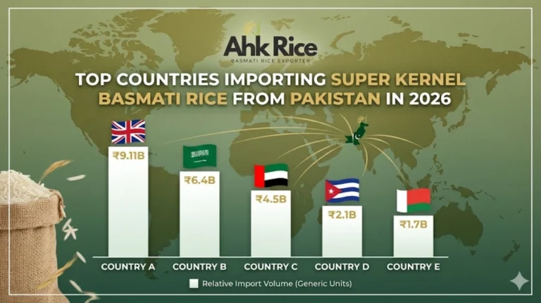 Top Countries Importing Super Kernel Basmati Rice from Pakistan in 2026