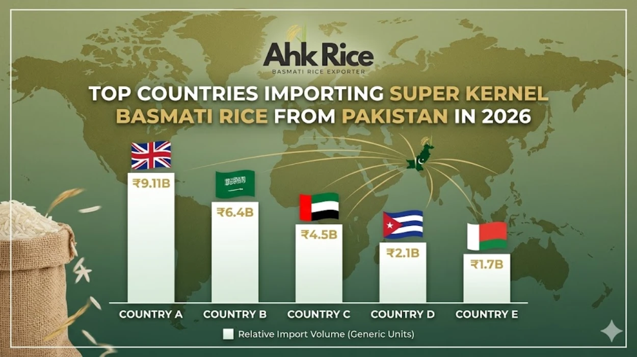 Top Countries Importing Super Kernel Basmati Rice from Pakistan in 2026