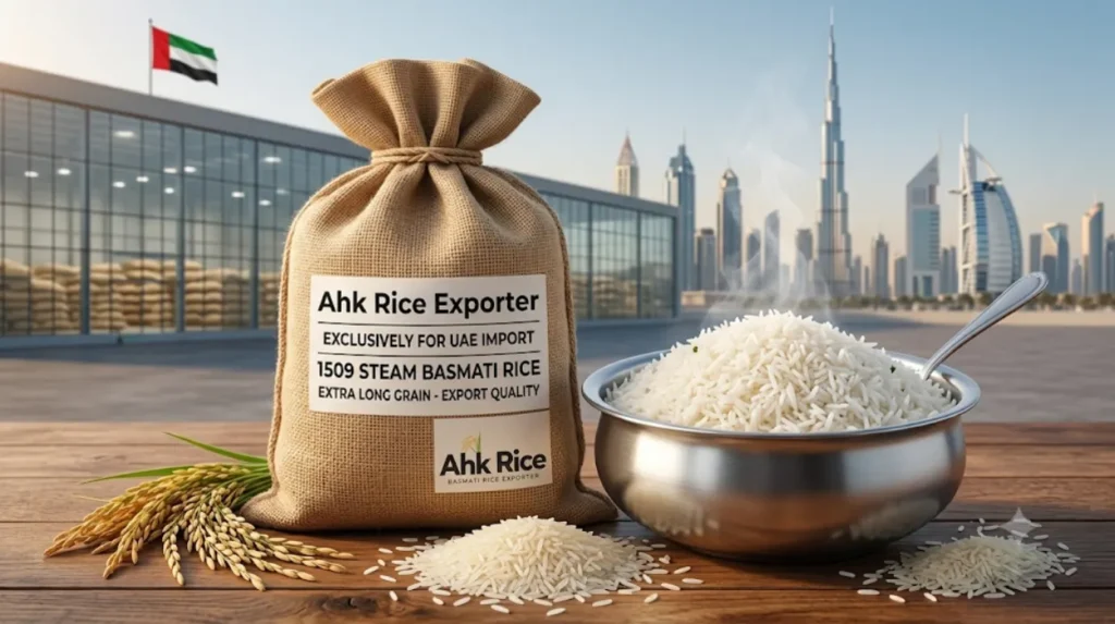 1509 Steam Basmati Rice Pricing Structure for UAE Buyers Importing from Pakistan