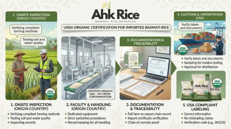 USDA Organic Certification Requirements for Imported Basmati Rice