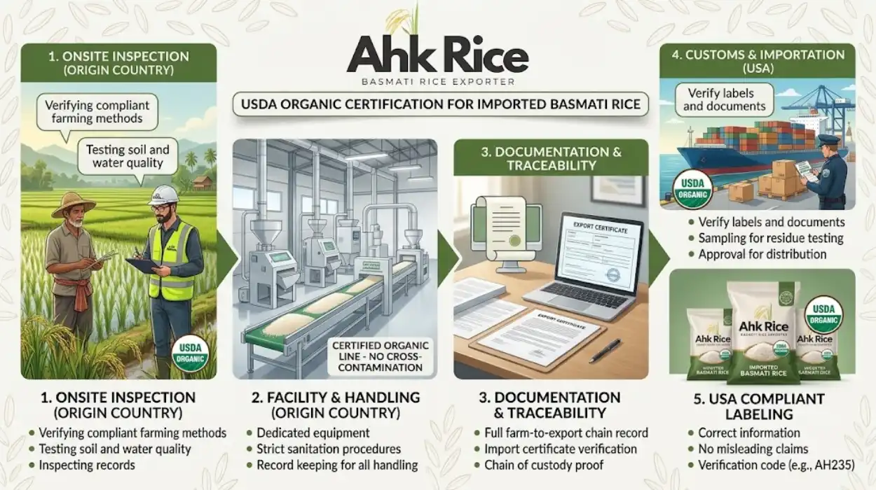 USDA Organic Certification Requirements for Imported Basmati Rice