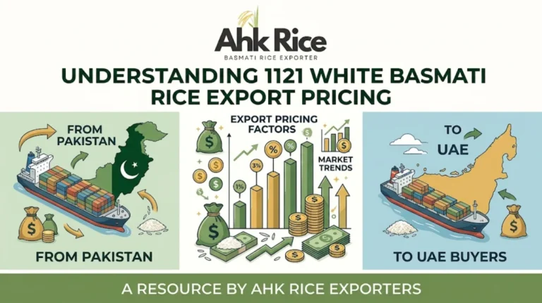 Understanding 1121 White Basmati Rice Export Pricing from Pakistan to UAE Buyers