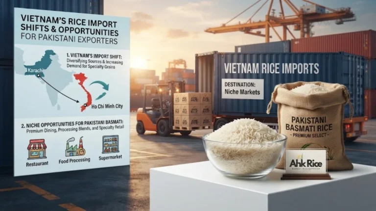 Vietnam Rice Import Shifts and Niche Demand Opportunities for Pakistani Exporters in 2026