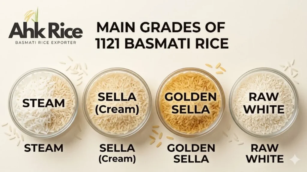Different Grades of 1121 Basmati Rice Explained