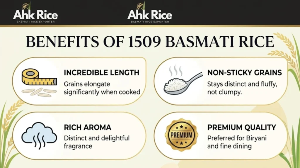 What Is 1509 Basmati Rice? Features, Benefits and Uses