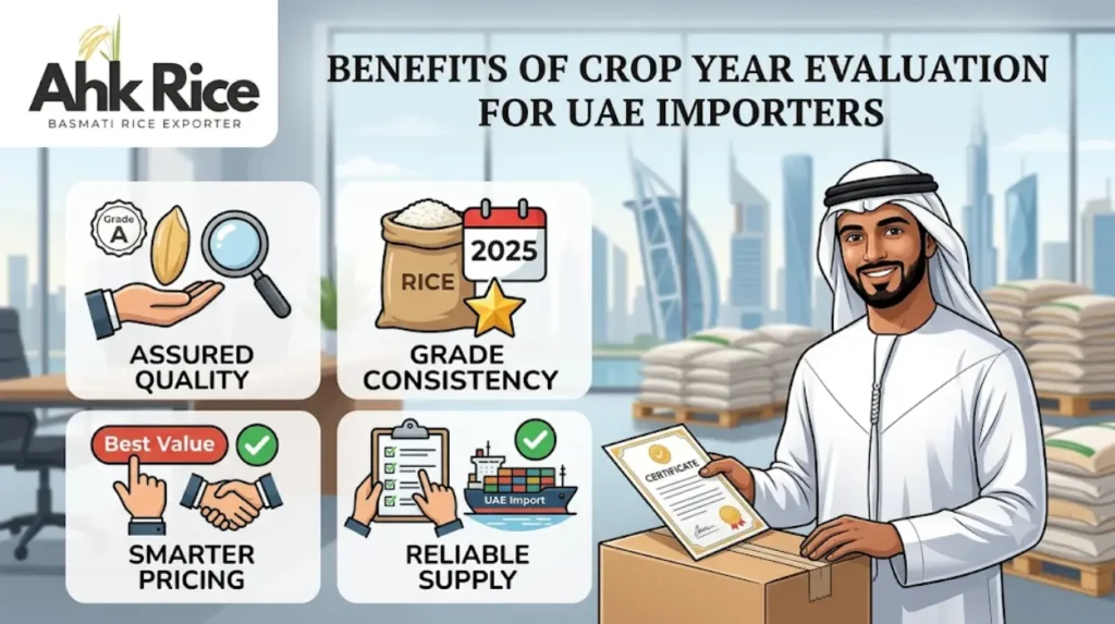 How Do UAE Importers Evaluate Crop Year Before Buying Pakistan Basmati Rice?