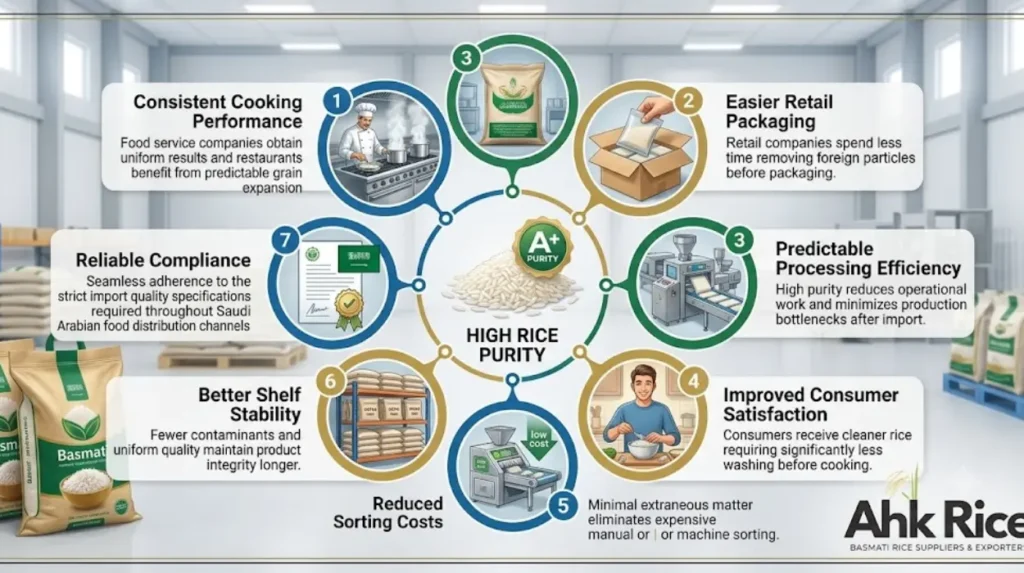 What Benefits Does High Rice Purity Provide Saudi Arabian Buyers?