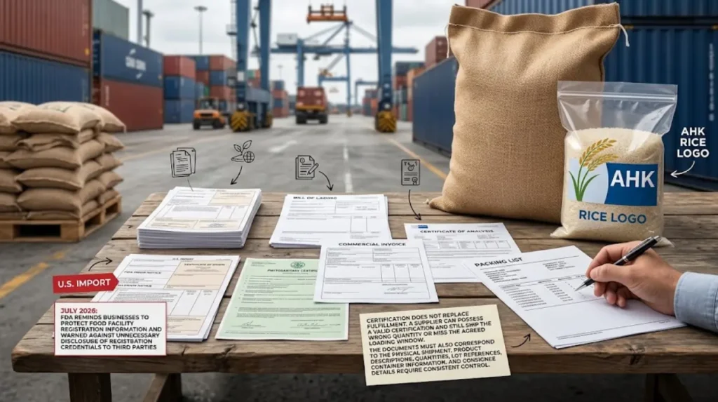What Certifications and Documents Affect Rice Fulfillment?