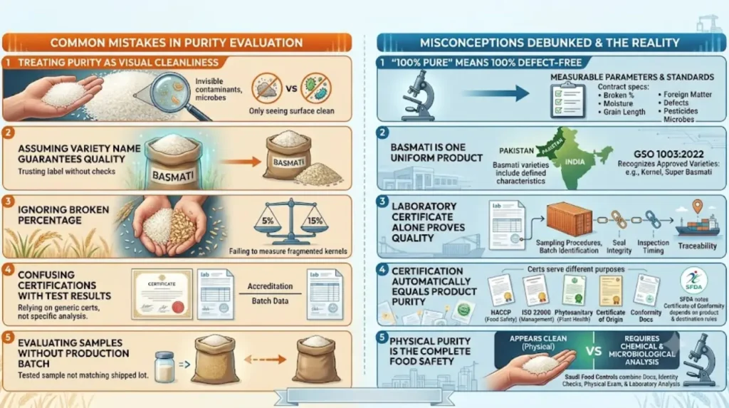 What Common Problems and Misconceptions Affect Purity Evaluation?