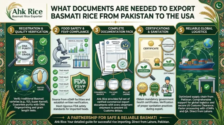 What Documents Are Needed to Export Basmati Rice from Pakistan to the USA