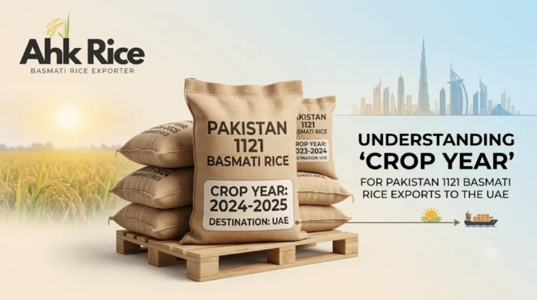 What Does Crop Year Mean for Pakistan 1121 Basmati Rice Exported to the UAE