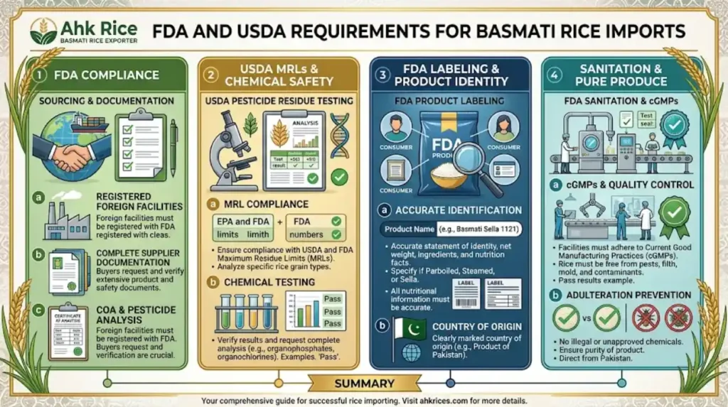 What Documents Are Needed to Export Basmati Rice from Pakistan to the USA?