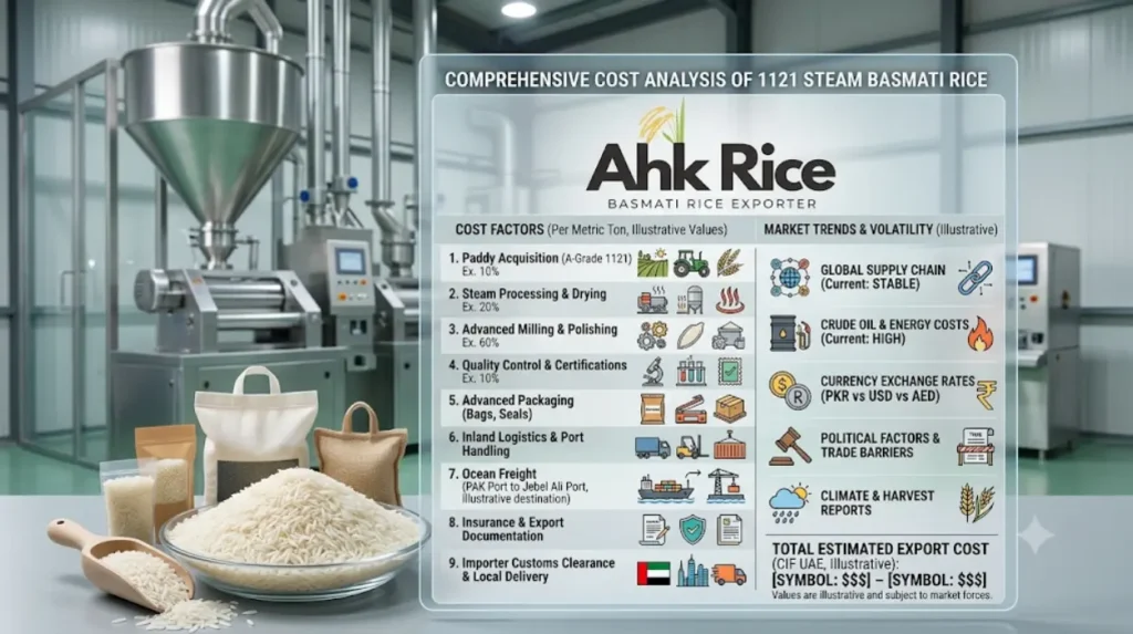 Order 1121 Steam Basmati Rice with Quantity Guarantees from AHK Rice