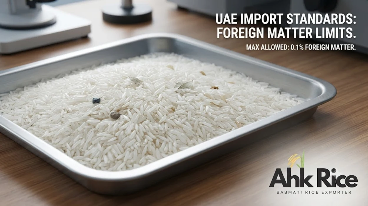 What Foreign Matter Limits Do UAE Rice Importers Require from Pakistan Suppliers
