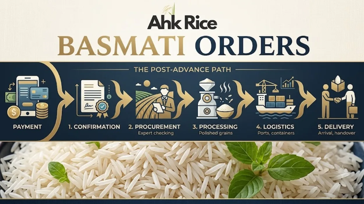 What Happens After Advance Payment for Basmati Rice Orders?
