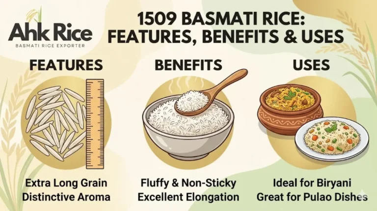 What Is 1509 Basmati Rice Features, Benefits and Uses