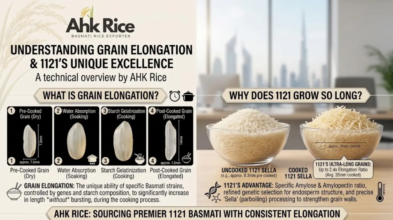 What Is Grain Elongation in Basmati Rice and Why Does 1121 Grow So Long