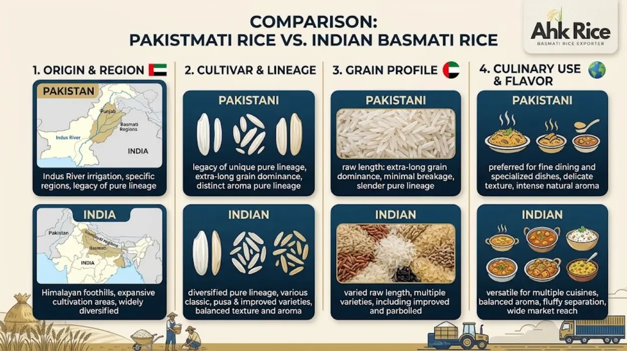 What Is Pakistani Basmati Rice and How Is It Different from Indian Basmati