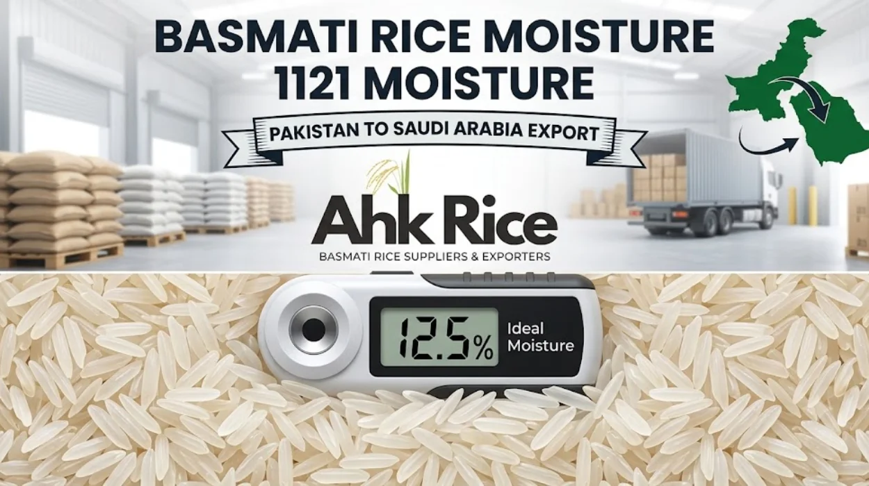 What Is the Ideal Moisture Content for Pakistan 1121 Basmati Rice Exported to Saudi Arabia?