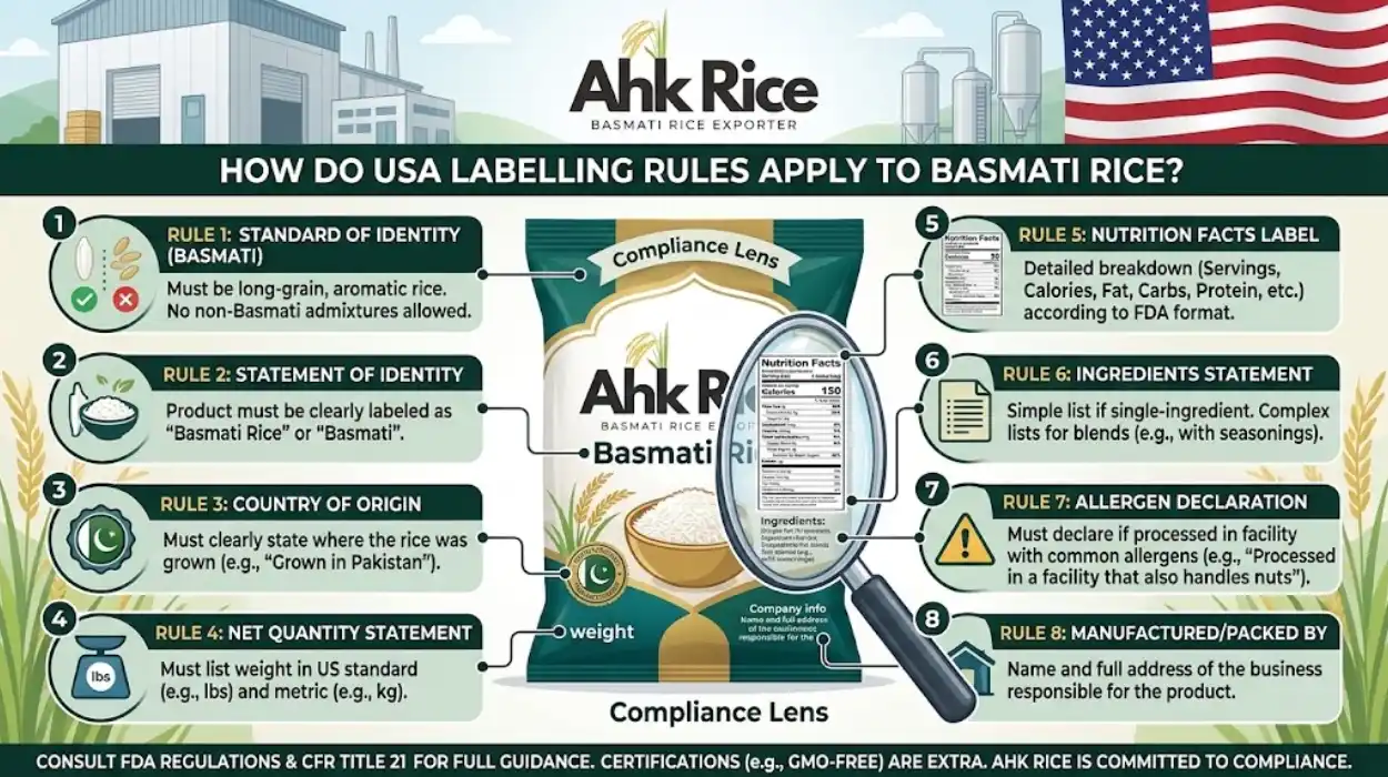 What Labelling Rules Apply to Basmati Rice Sold in the USA