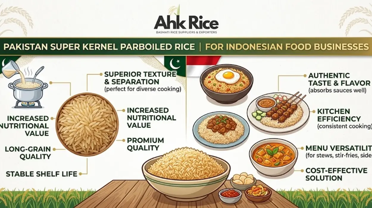 What Makes Pakistan Super Kernel Parboiled Rice Suitable for Indonesian Food Businesses?