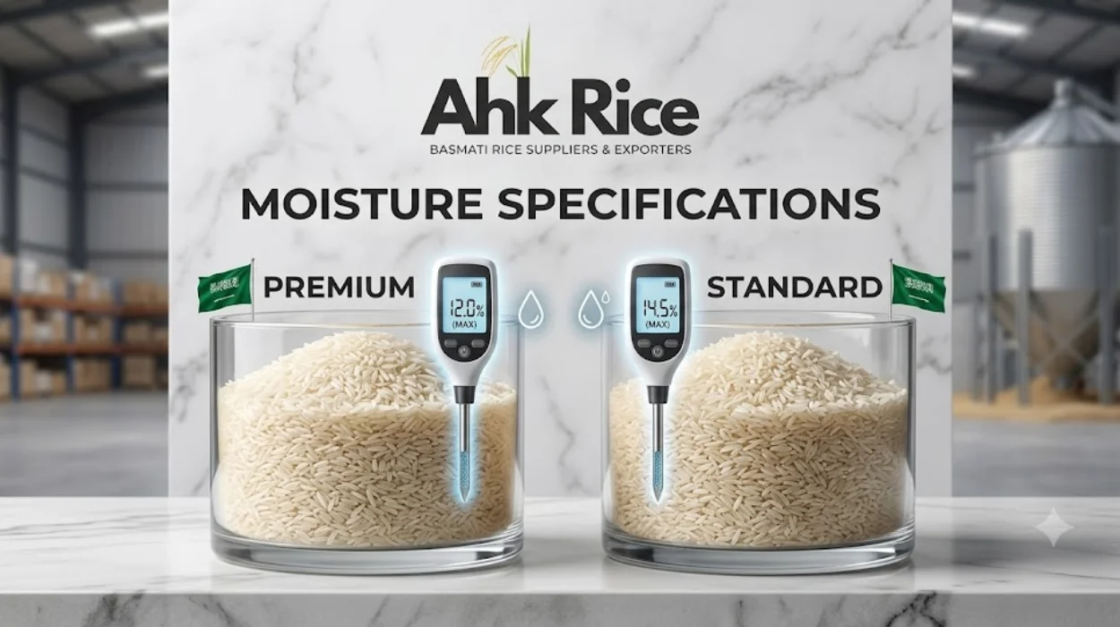 What Moisture Specifications Differentiate Premium and Standard Pakistan Rice for Saudi Arabia?