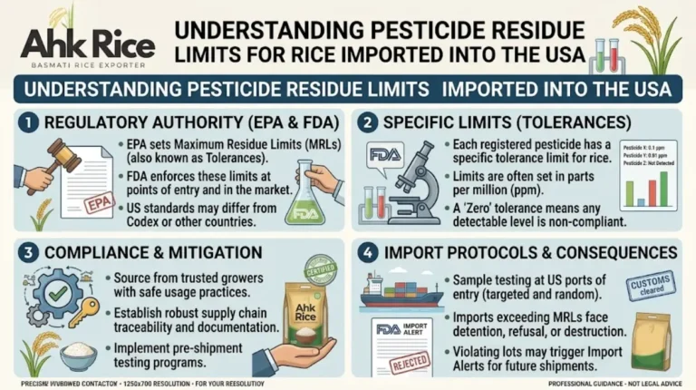 What Pesticide Residue Limits Apply to Rice Imported into the USA