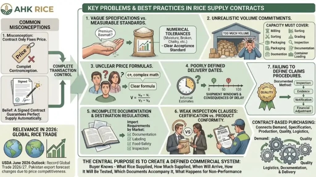 What Problems and Misconceptions Affect Rice Supply Contracts?