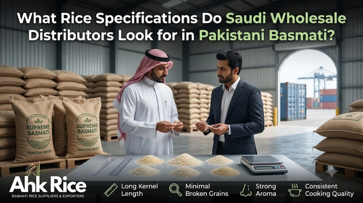 What Rice Specifications Do Saudi Wholesale Distributors Look for in Pakistani Basmati