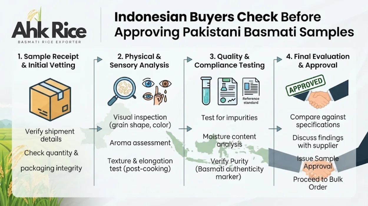 What Should Indonesian Buyers Check Before Approving Pakistani Basmati Samples