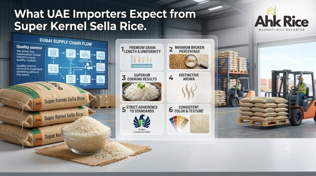 What UAE Importers Expect from Super Kernel Sella Rice Suppliers