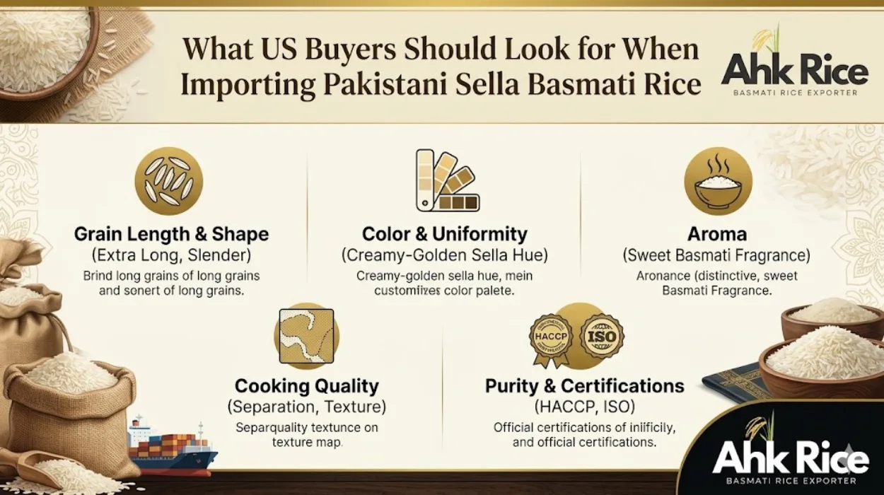 What US Buyers Should Look for When Importing Pakistani Sella Basmati Rice