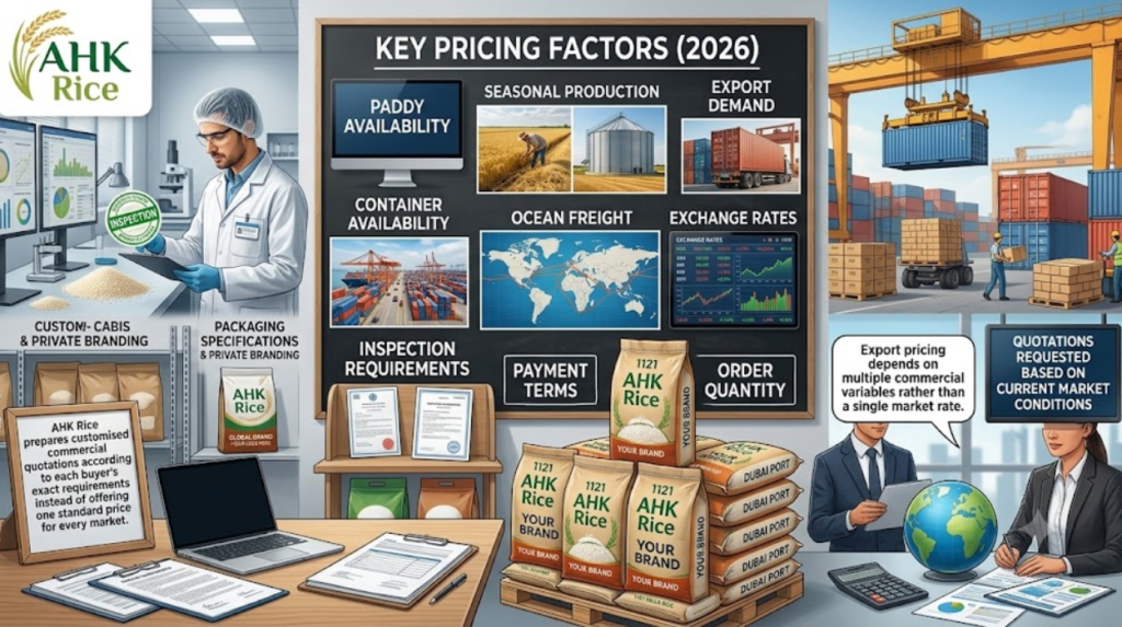 What affects pricing for 1121 Sella Rice?