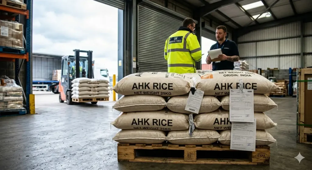 What are common problems and misconceptions about UK rice import regulations?