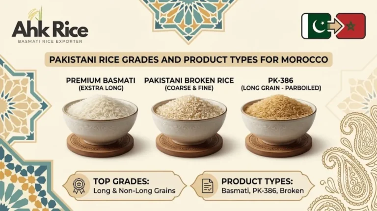 What are the key components that determine rice grades